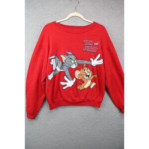 Tom & Jerry Red Sweatshirt-Size Small-Y2K-90's